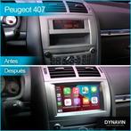 Android 15 Radio Navigatie Peugeot 407 2006 Apple carplay