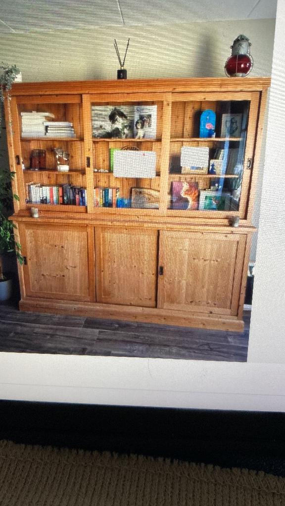 Grenen wand kast, Ophalen, Gebruikt