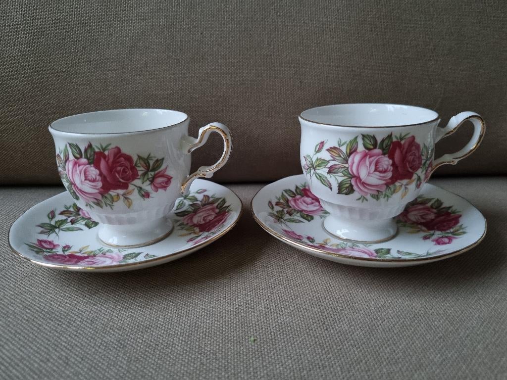 Engelse kop en schotels, Ophalen, Overige materialen, Zo goed als nieuw, Overige stijlen