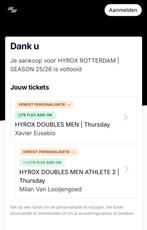 Hyrox double men donderdag 16 Apr - Personalisatie mogelijk!, Tickets en Kaartjes, Kortingen en Cadeaubonnen, Twee personen, Overige soorten