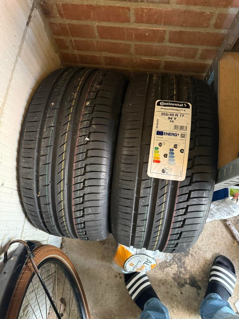 2 Nieuwe Continental PremiumContact 6 Banden 255/40 R17, Ophalen, 255 mm, Nieuw, 17 inch