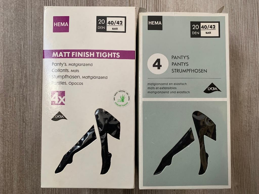 Panty’s / Panties zwart twee stuks per vier verpakt, Zwart, Nieuw, Maat 40/42 (M), Ophalen of Verzenden