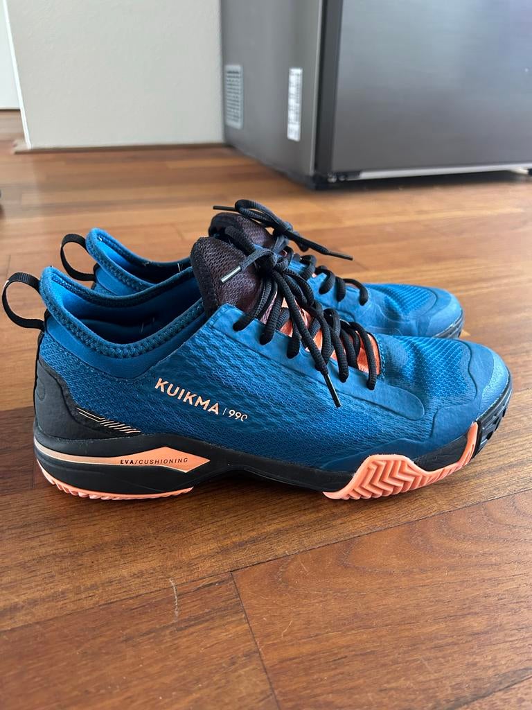 Decathlon Kuikma Padel schoenen -Maat 42 - Blauw/Oranje, Ophalen of Verzenden, Zo goed als nieuw, Padelschoenen
