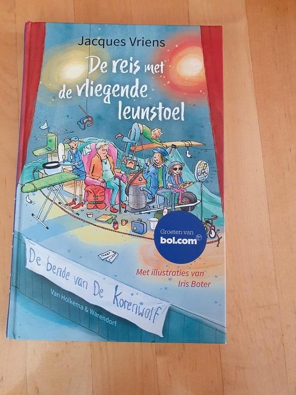 De reis met de vliegende leunstoel  van  Jacques Vriens, Boeken, Kinderboeken | Jeugd | onder 10 jaar, Zo goed als nieuw, Fictie algemeen
