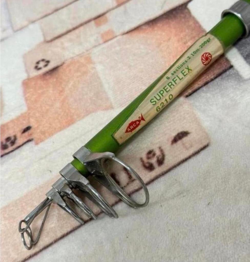 Uitschuifbare vishengel vis hengel Arca Superflex 2 meter, Ophalen of Verzenden, Zo goed als nieuw, H, H