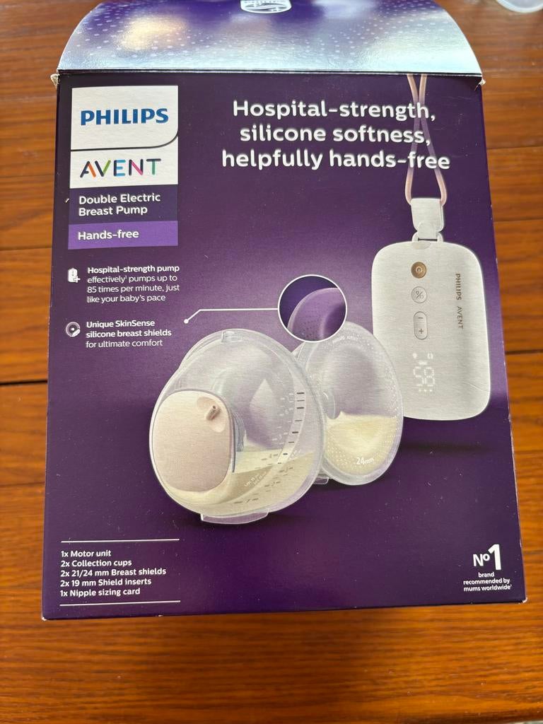 Philips Avent dubbele elektrische handsfree borstkolf, Kinderen en Baby's, Babyvoeding en Toebehoren, Ophalen of Verzenden, Zo goed als nieuw