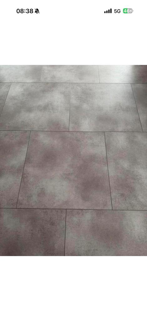 Pvc betonlook 60x60, Huis en Inrichting, Stoffering | Vloerbedekking, Zo goed als nieuw, Laminaat, 25 tot 50 m², Ophalen of Verzenden
