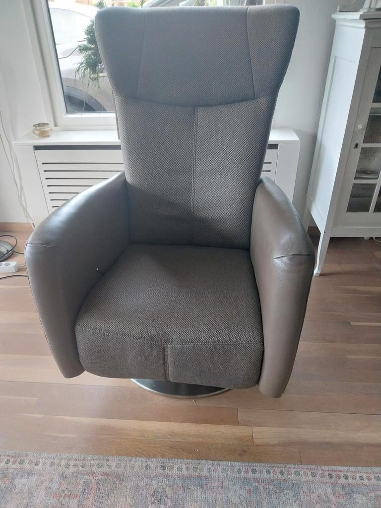 Relaxstoel Prominent, Huis en Inrichting, Fauteuils, Ophalen, Gebruikt, Minder dan 75 cm, Leer