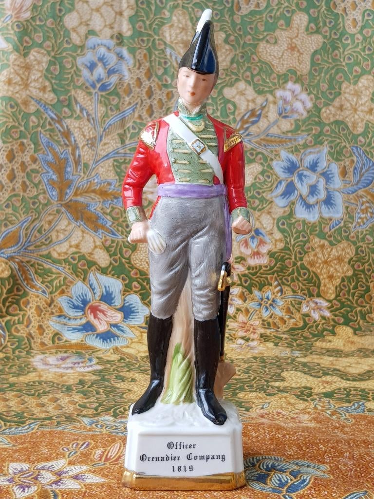 Mooi oud militaria beeldje uit Engeland van een Grenadier., Antiek en Kunst, Ophalen of Verzenden