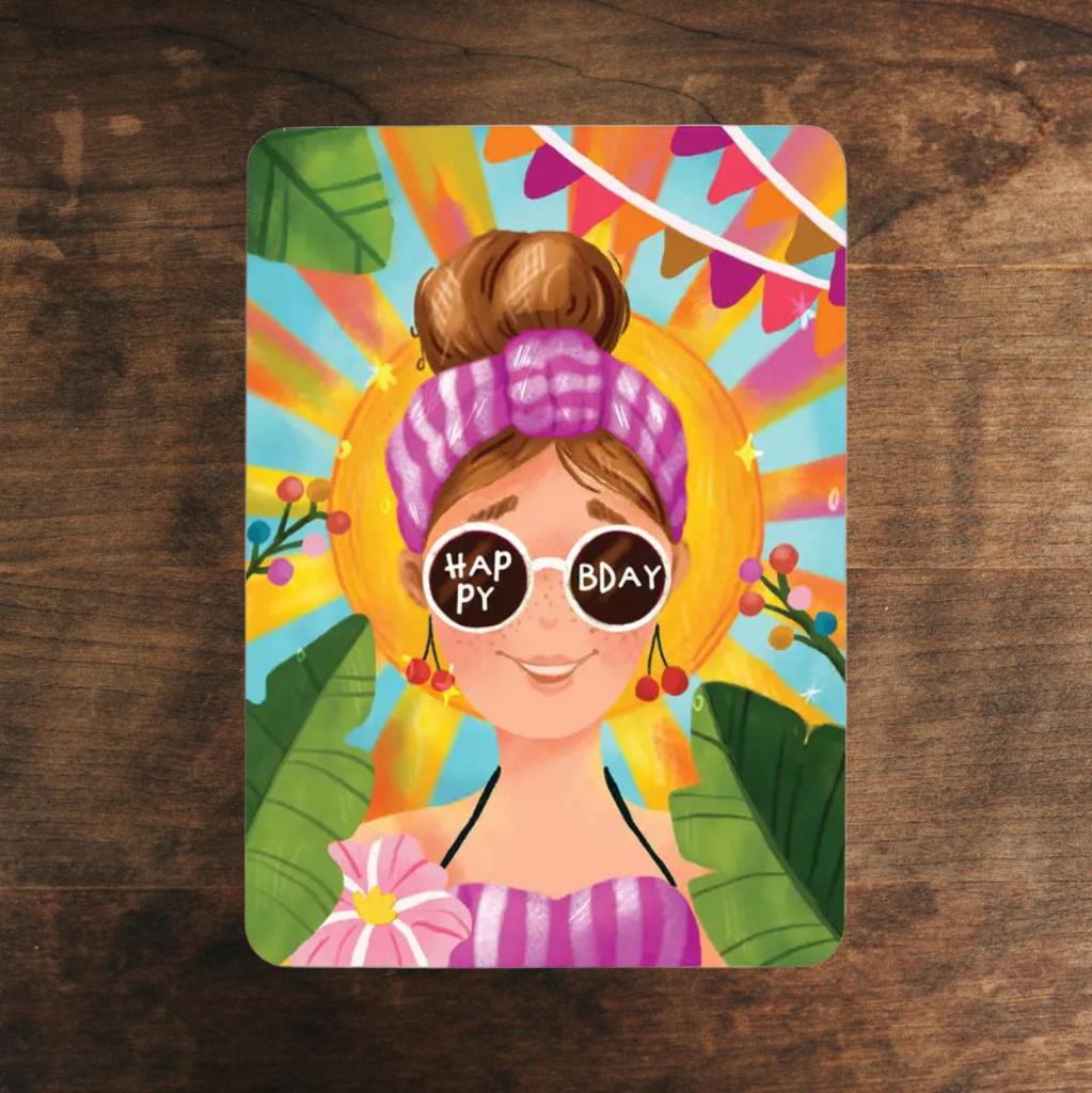 Aniet Illustration A6 ansichtkaart, Ophalen of Verzenden, 1980 tot heden, Ongelopen, Feest(dag)