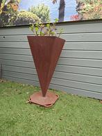 Unieke cortenstaal bloem/plantenbak, Ophalen, Gebruikt, Minder dan 60 cm, Vierkant