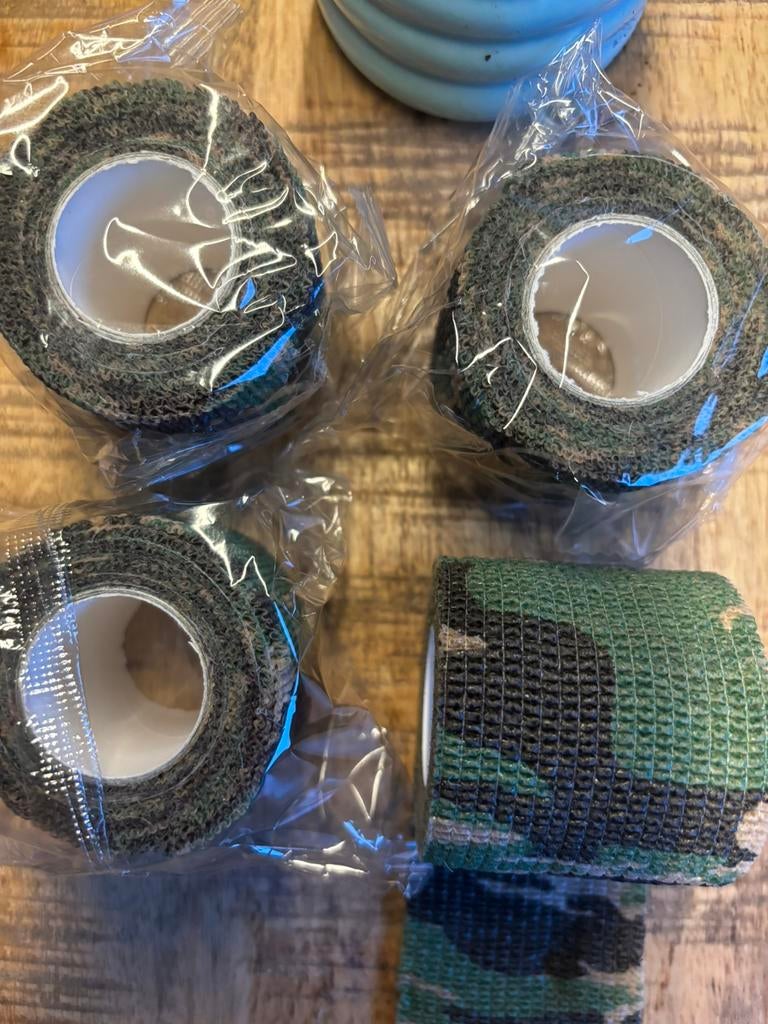 4 rollen camouflage Wrap Tape, Ophalen of Verzenden, Nieuw
