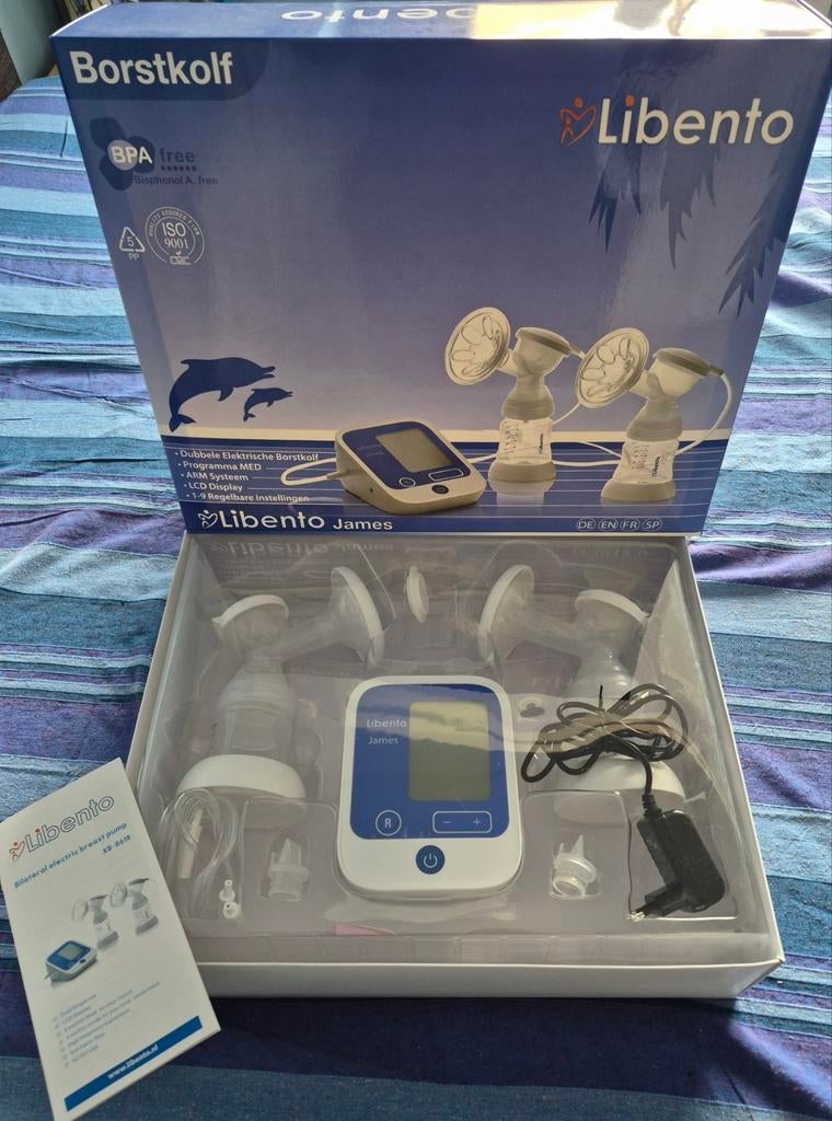 Libento James Dubbele Elektrische Borstkolf, Ophalen of Verzenden, Zo goed als nieuw, Borstkolf