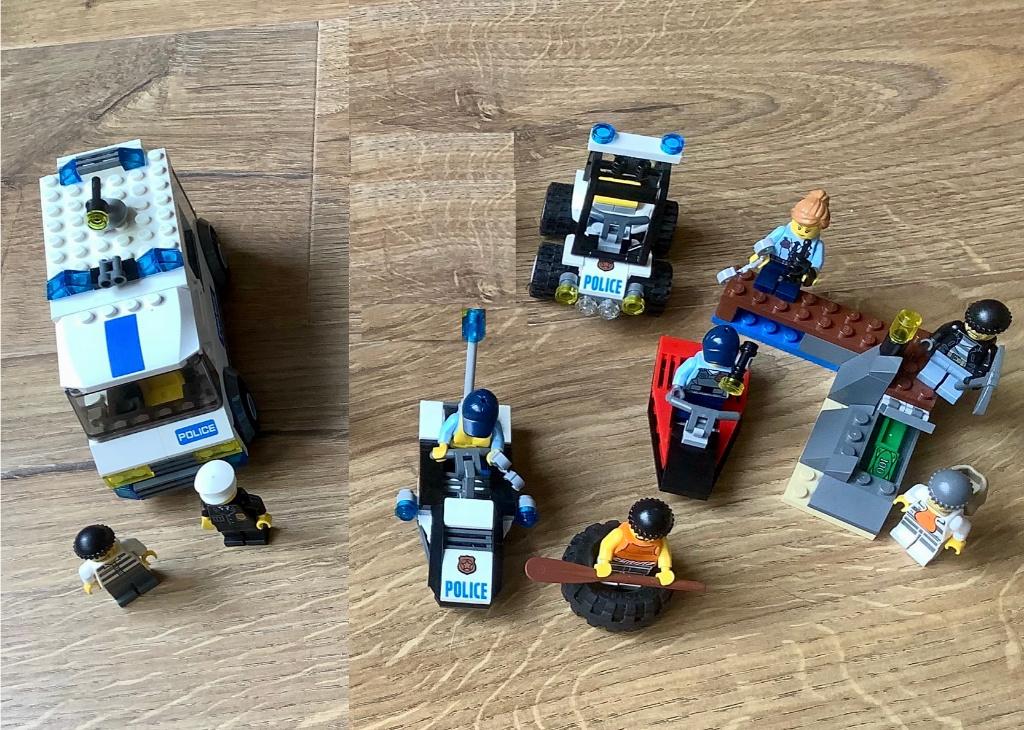 Lego City politie combi 7245, 60126, 60127, Compleet, Lego, Ophalen of Verzenden, Complete set