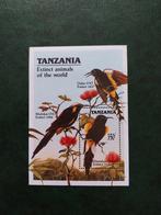 Tanzania blok 89 vogels 1989 postfris mi 10 eu, Ophalen of Verzenden, Dier of Natuur