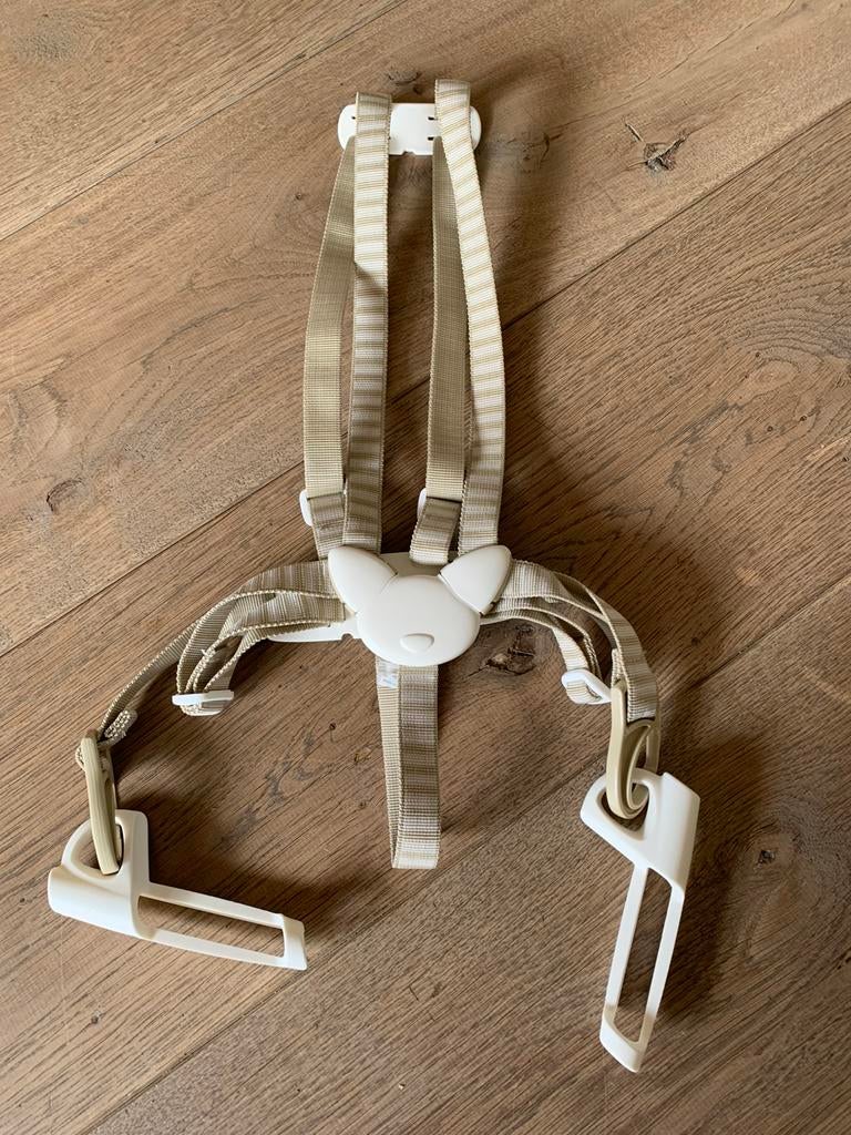 Stokke tripp trapp gordel incl klemmetjes, Ophalen of Verzenden, Gebruikt, Meegroeistoel, Gordel(s)