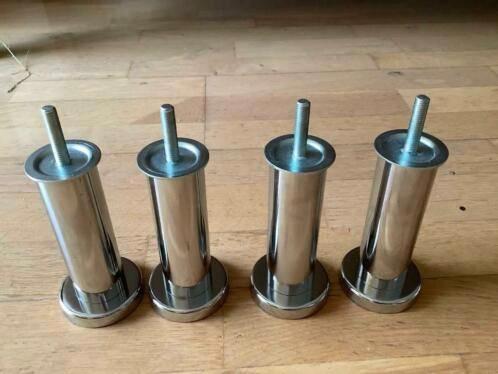 metalen meubelpoten kastpoten losse poten H 12 cm, Huis en Inrichting, Woonaccessoires | Overige, Zo goed als nieuw, Ophalen