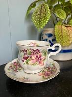 Royal Canterbury kop en schotel - Orchid, Gebruikt, Ophalen of Verzenden, Overige stijlen, Kop(pen) en/of Schotel(s)