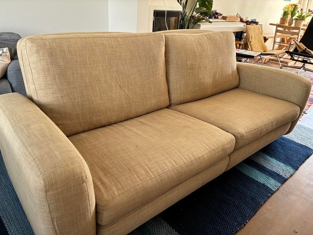 Gratis afhalen - Minotti bank - opnieuw gestoffeerd, Huis en Inrichting, Ophalen, Gebruikt, Tweepersoons, 75 tot 100 cm