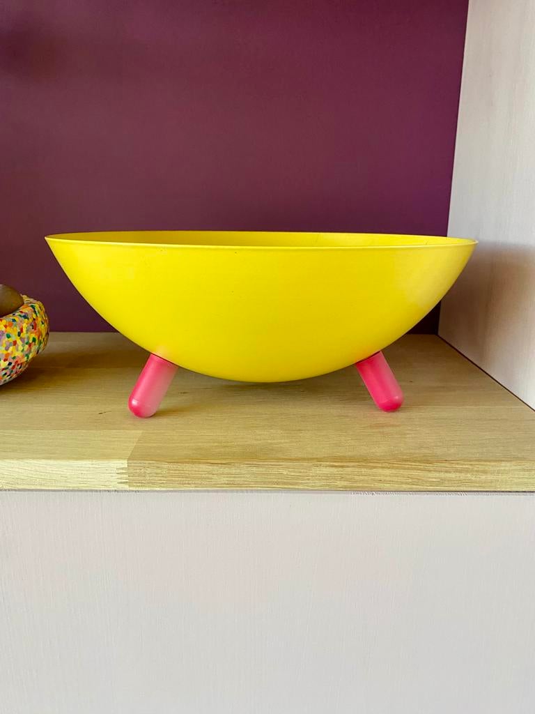 Fruitschaal Ikea PS Ola Wihlborg Memphis design vintage, Ophalen of Verzenden, Gebruikt, Rond