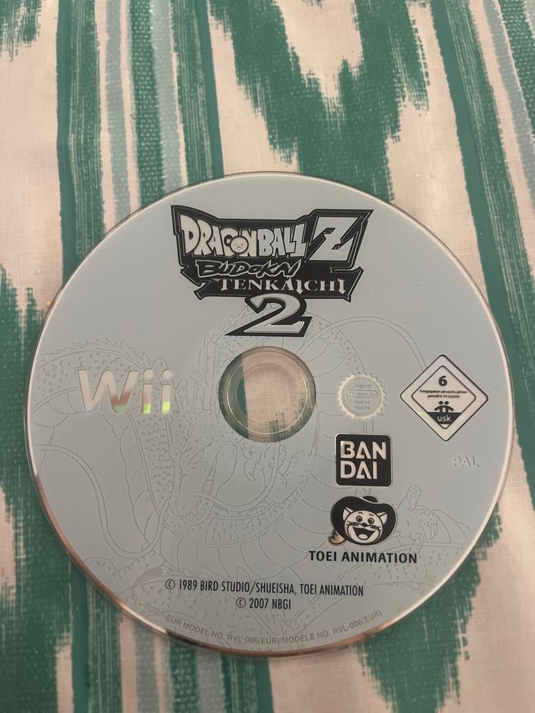 Dragon Ball Z Budokai Tenkaichi 2 - Wii, Spelcomputers en Games, Games | Nintendo Wii, Gebruikt, Vechten, 2 spelers, Eén computer