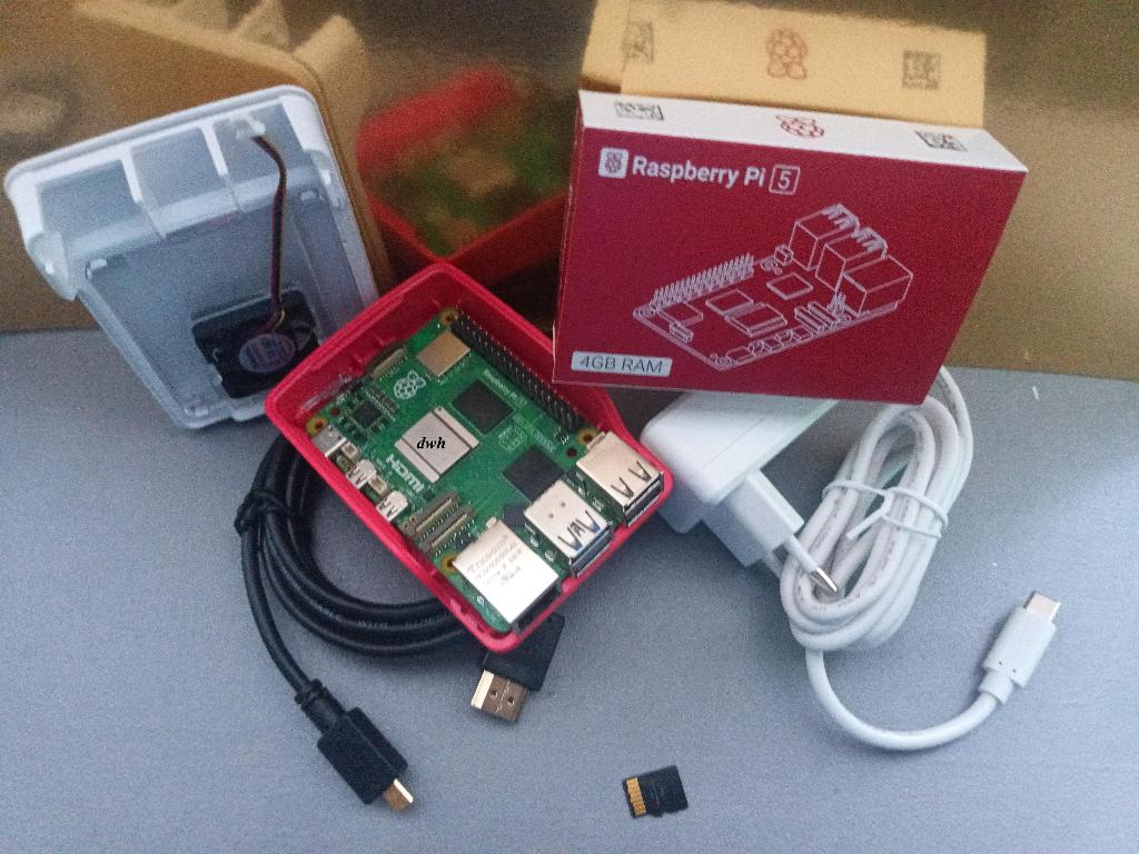 4GB, Raspberry PI5 Plug&Play Set, DDR4, Overige typen, 4GB Ram PI5, Verzenden