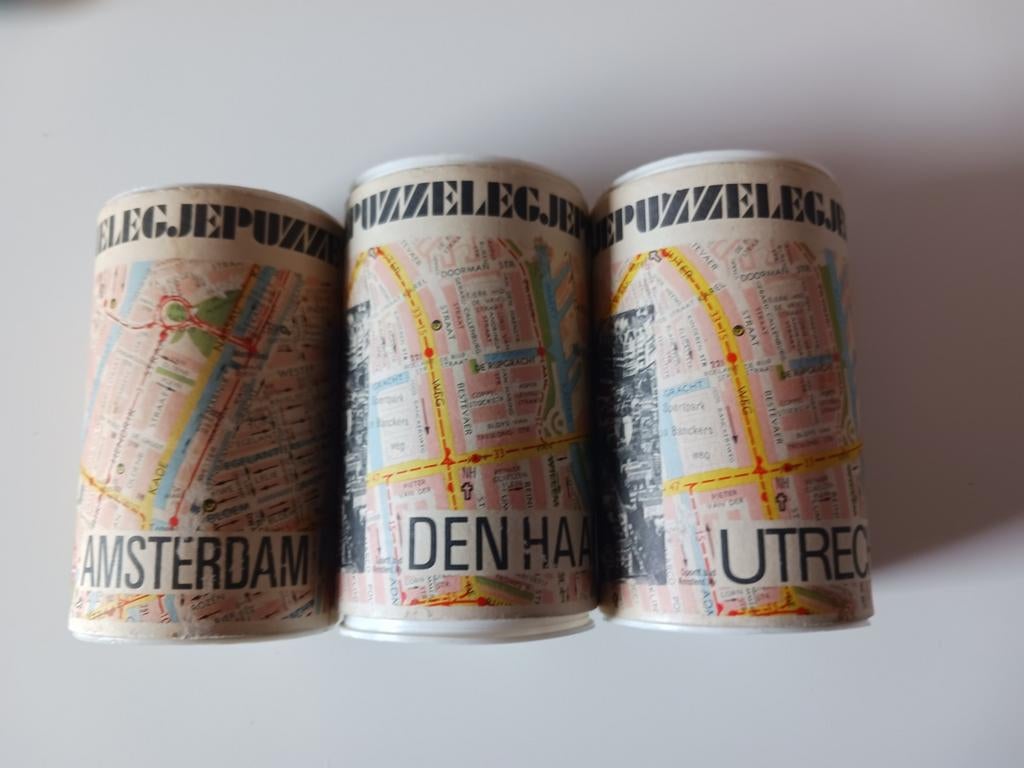 Legjepuzzel Retro puzzels Amsterdam, Utrecht, Den Haag, Ophalen of Verzenden, Minder dan 500 stukjes, Gebruikt, Legpuzzel