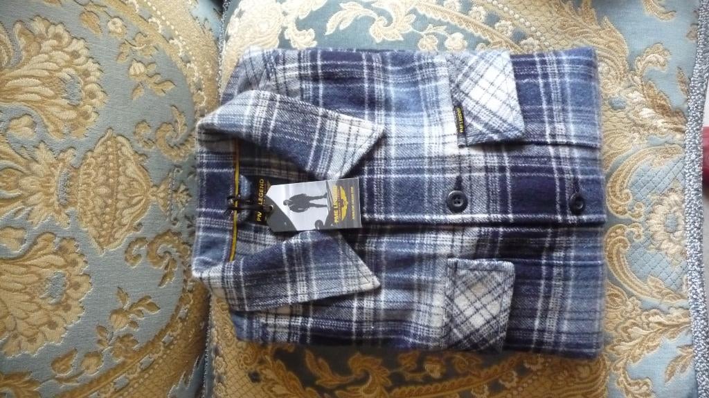 8.) PME Legend - M Overblouse, Kleding | Heren, Overhemden, Nieuw, Halswijdte 39/40 (M), Blauw, Ophalen of Verzenden