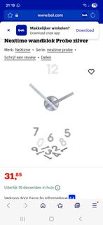 Nextime klok met losse cijfers, Ophalen of Verzenden, Analoog, Wandklok