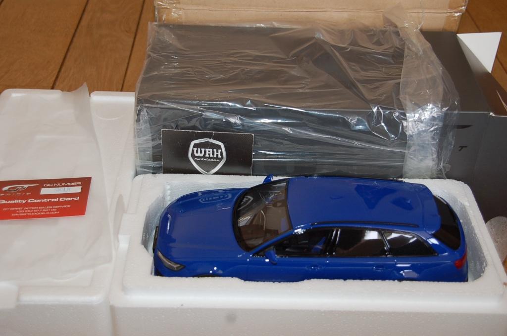1:18 AUDI RS6 AVANT C7 blue GT spirit GT719 WRH, Hobby en Vrije tijd, Modelauto's | 1:18, Verzenden, Zo goed als nieuw, Auto, Overige merken