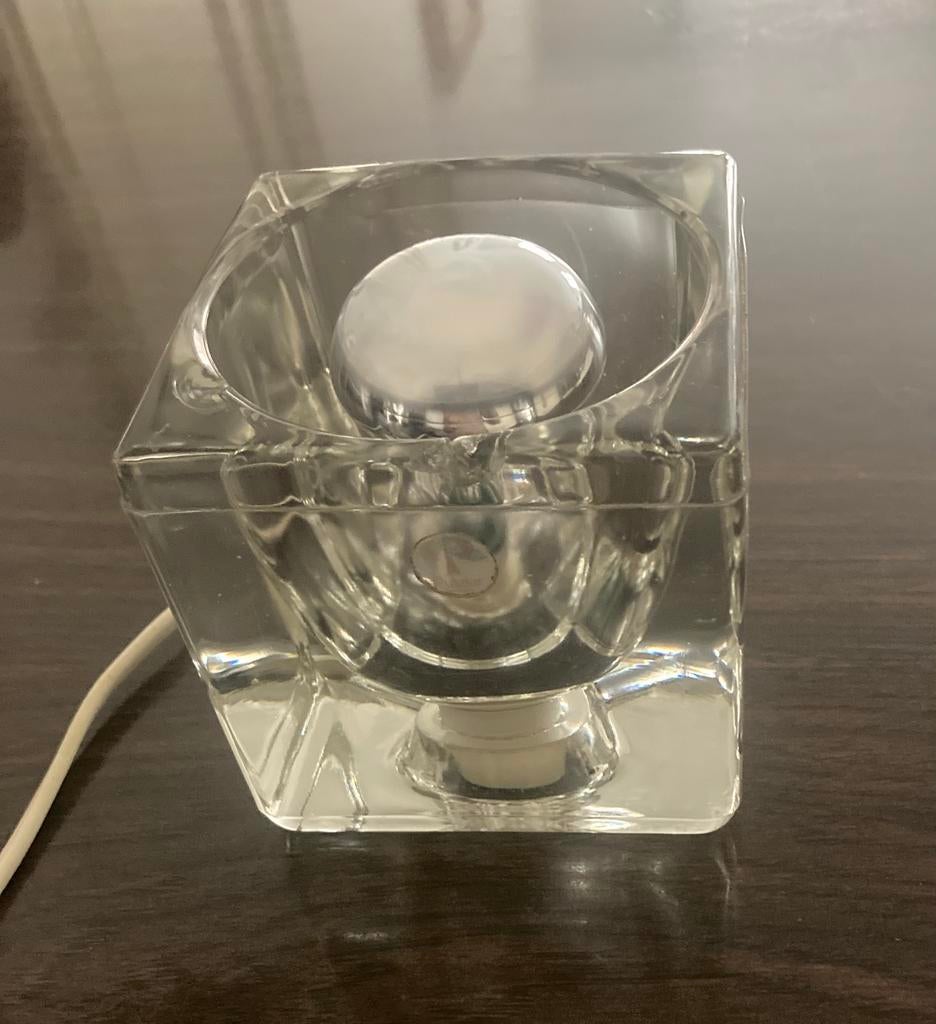 Vintage Ice Cube tafellamp Peil & Putzler, Gebruikt, Vintage, Ophalen of Verzenden, Glas