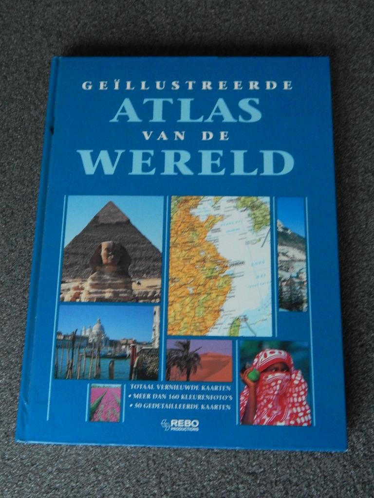 Geillustreerde Atlas van de Wereld, Gelezen, Overige atlassen, Ophalen of Verzenden, 1800 tot 2000
