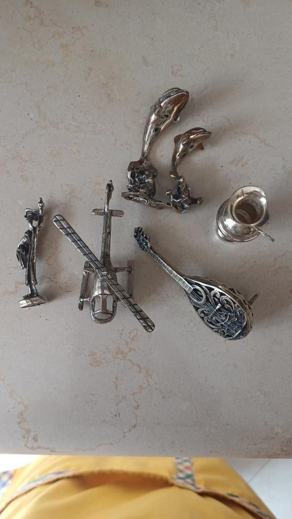 Italiaanse Zilveren Miniaturen - Diverse Figuren, Antiek en Kunst, Ophalen of Verzenden