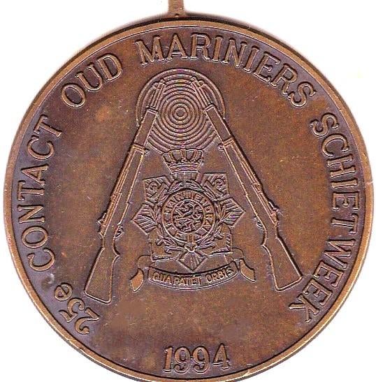 25 é  CONTACT  OUD  MARINIERS  SCHIETWEEK 1994, Postzegels en Munten, Ophalen of Verzenden, Overige materialen