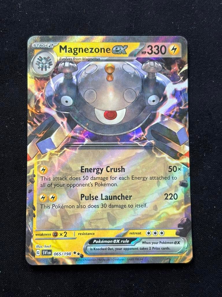 Magnezone EX - Scarlet & Violet Base Set 065/198, Ophalen of Verzenden, Zo goed als nieuw
