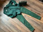 Broek jeans jasje suide look en tas groen maat l 40, Maat 38/40 (M), Ophalen of Verzenden, Zo goed als nieuw, Lang