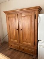 Lichte houten kledingkast met 2 deuren en 2 laden, Ophalen, Gebruikt, 200 cm of meer, 150 tot 200 cm