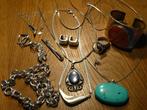 Leuke collectie STERLING ZILVER sieraden, gehalte 925,950., Ophalen of Verzenden, Zilver