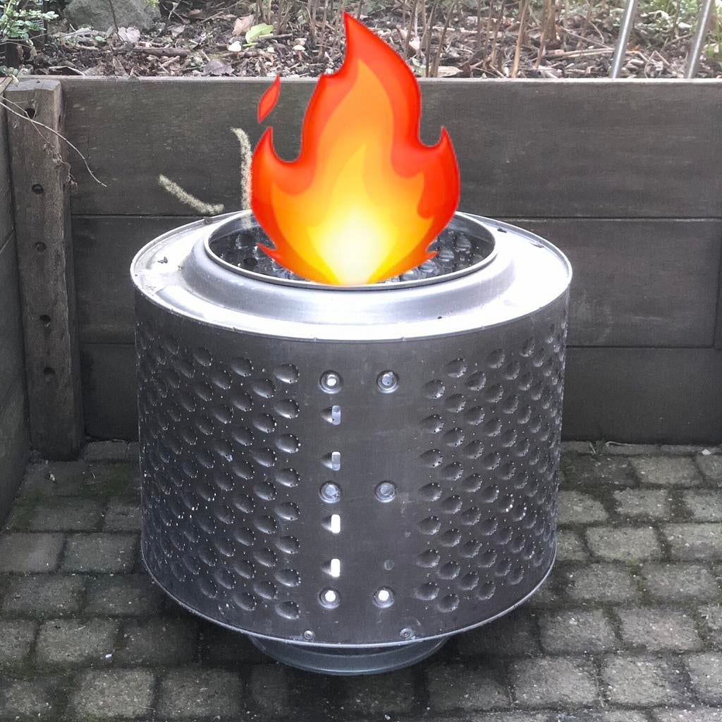 Unieke vuurkorf met voet, Ophalen of Verzenden, Zo goed als nieuw, Vuurkorf