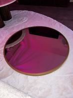 Ronde spiegel met gouden rand, Huis en Inrichting, Ophalen, Rond, Zo goed als nieuw, Minder dan 100 cm