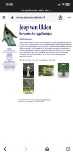 Keramische zuil fontein . Kunstobject., Tuin en Terras, Ophalen, Gebruikt, Fontein