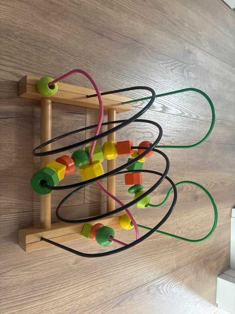 Houten kralen spiraal / bead roller coaster - Zo goed als ni, Ophalen, Zo goed als nieuw, Overige typen