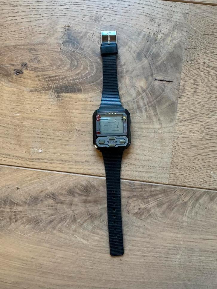 Vintage Pac-Man Horloge - Retro Gaming Polshorloge, Sieraden, Tassen en Uiterlijk, Horloges | Heren, Gebruikt, Polshorloge, Overige merken
