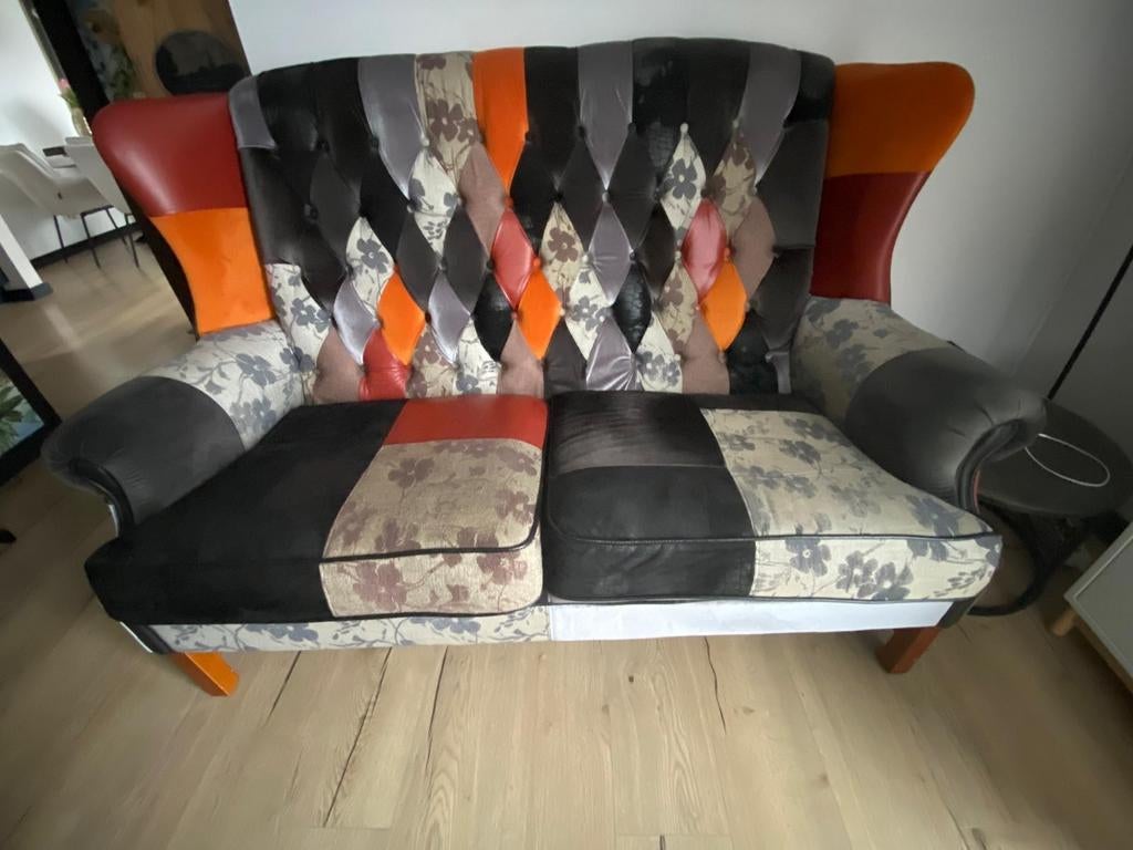 Aer deco tweezitsbank, Ophalen, Gebruikt, 150 tot 200 cm, Tweepersoons