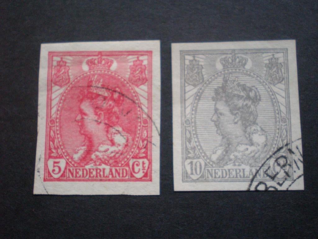 Nederland NVPH 82-83 gebruikt ( T 905 )..€ 1,40, Postzegels en Munten, Postzegels | Nederland, Verzenden