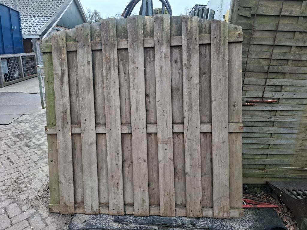 Tuinschermen, Ophalen, 6 meter of meer, Hout, 1 tot 2 meter