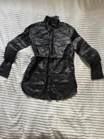 black leather shirt jacket, Ophalen of Verzenden, Zo goed als nieuw, Maat 36 (S), Zara