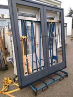 Dubbele tuindeuren met kozijn, Doe-het-zelf en Verbouw, Deuren en Horren, Gebruikt, 120 cm of meer, Ophalen of Verzenden, Buitendeur