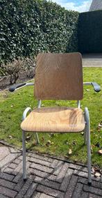 Stoere stapelbare schoolstoelen met armleuning, Ophalen, Gebruikt, Overige kleuren, Vier