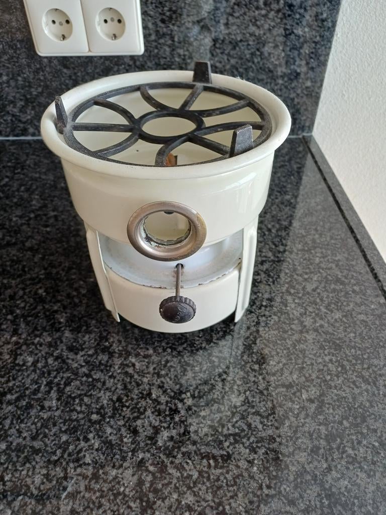 Petroleumstel gebroken wit compleet, Antiek en Kunst, Ophalen